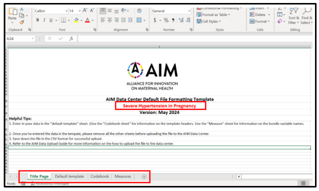 An Excel spreadsheet titled 