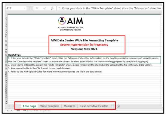 An Excel spreadsheet titled 