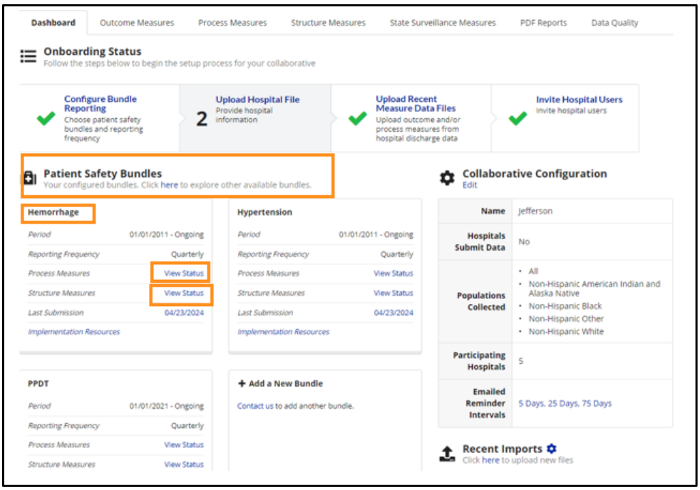 The main dashboard features an 