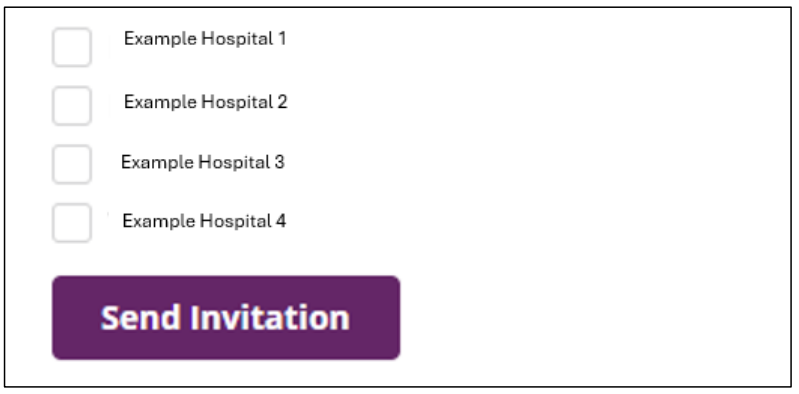 A checklist interface labeled 